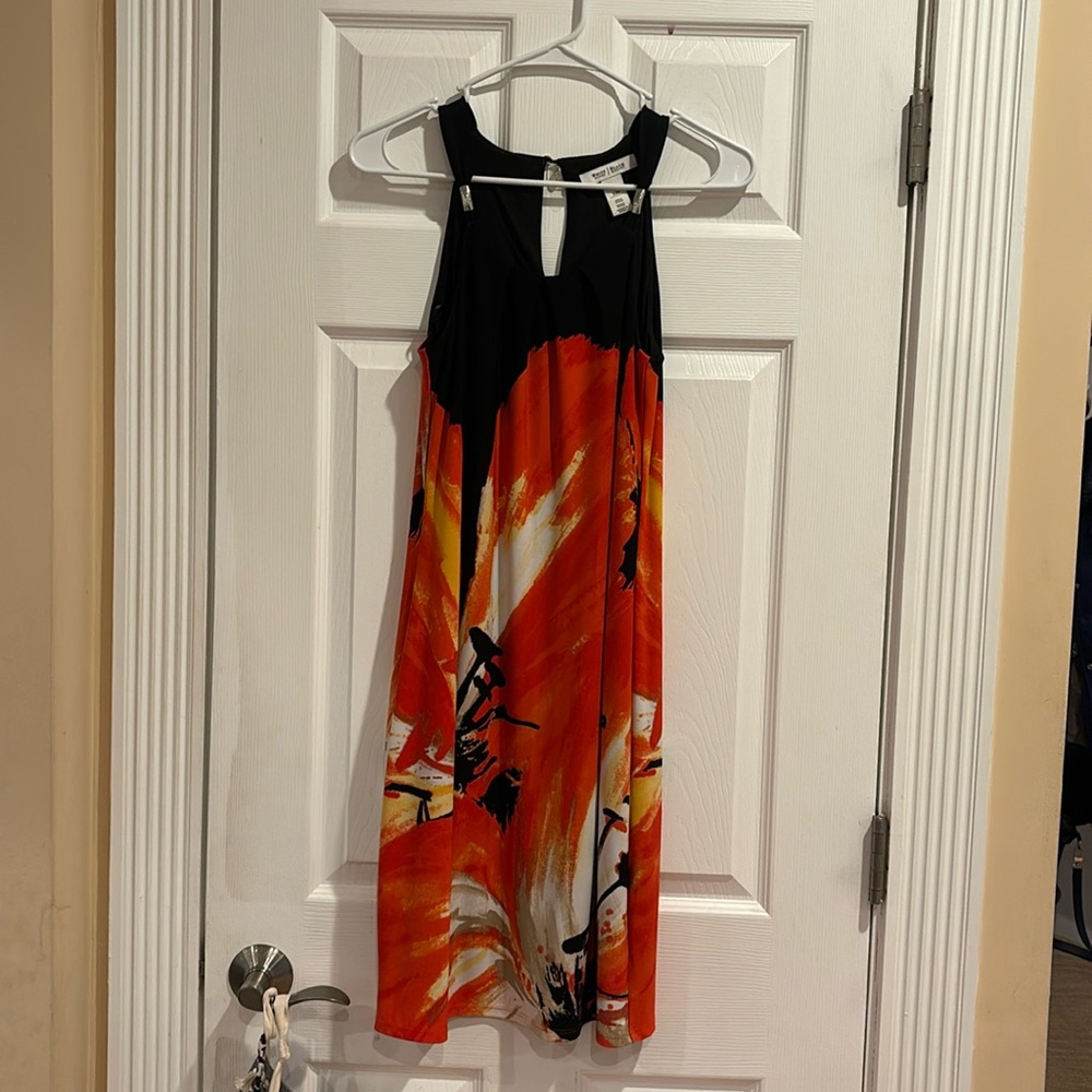 Black House White Market Floral Print Dress Size XXS